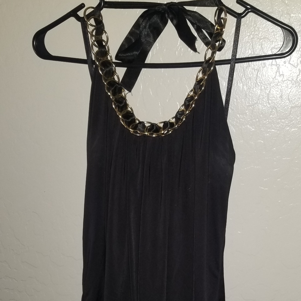 Arden B black chain dress